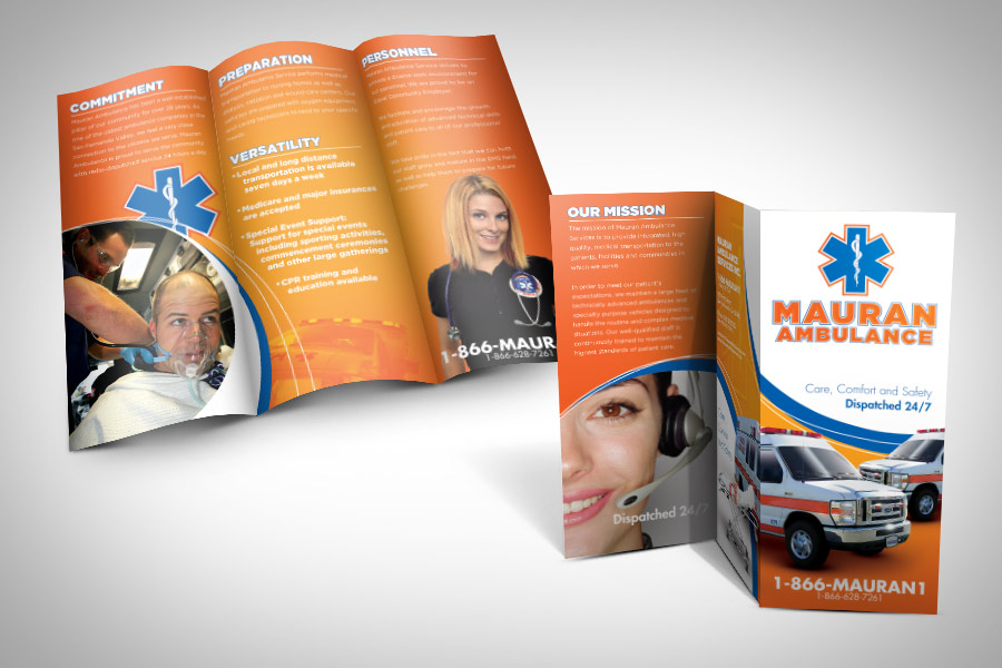 ambulance brochure design