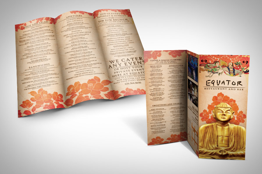 asian restaurant menu design