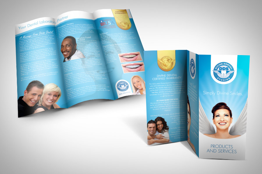 dental laboratory brochure design