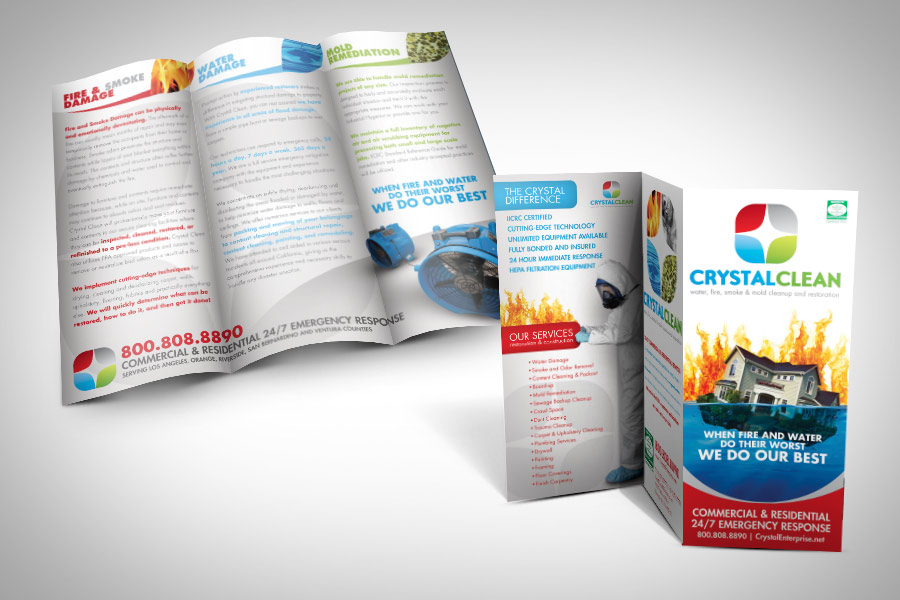 remediation and cleaner brochure design