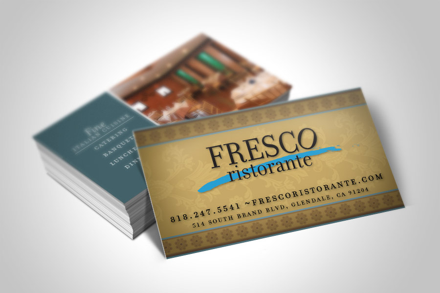 Italian Restaurant Business Card Design