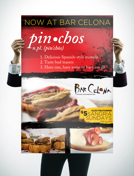 Bar Celona Food Poster Design
