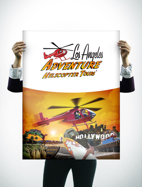 Adventure Helicopter Tours Poster Design