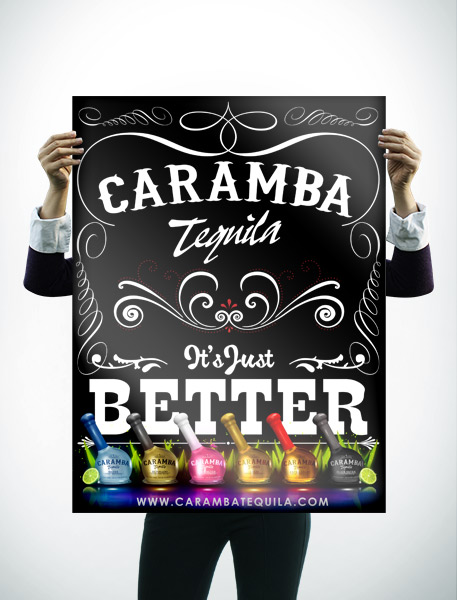 Caramba Tequila Sexy Poster Design