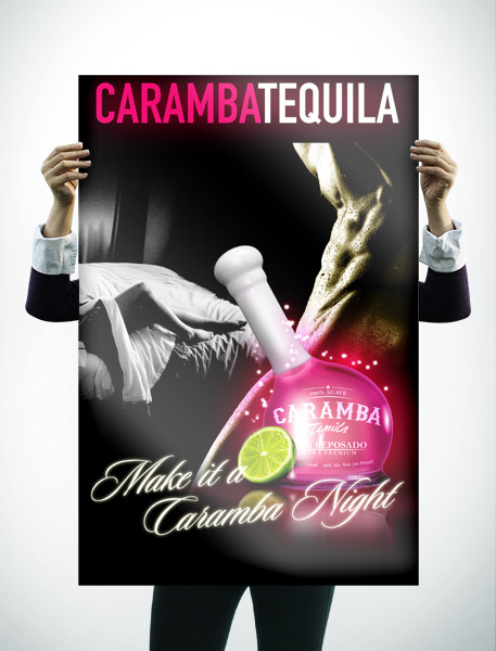 Caramba Tequila Sexy Poster Design