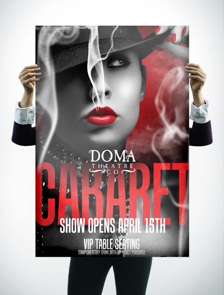 Doma Theatre Cabaret Poster Design