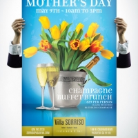 Villa Sorriso Mothers Day Brunch Poster Design