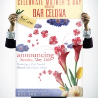 Bar Celona Mothers Day Brunch Poster Design