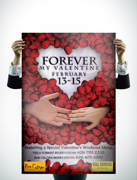 Villa Sorriso Valentine Poster Design